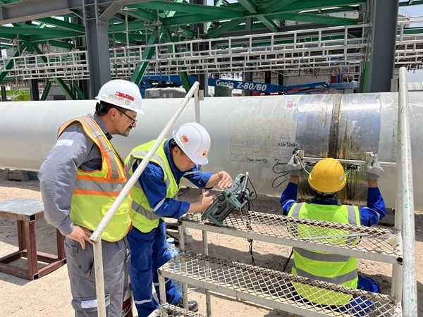 逐梦海外 | 从容搞定近60mm壁厚检测，公司PAUT技术获埃尼集团点赞